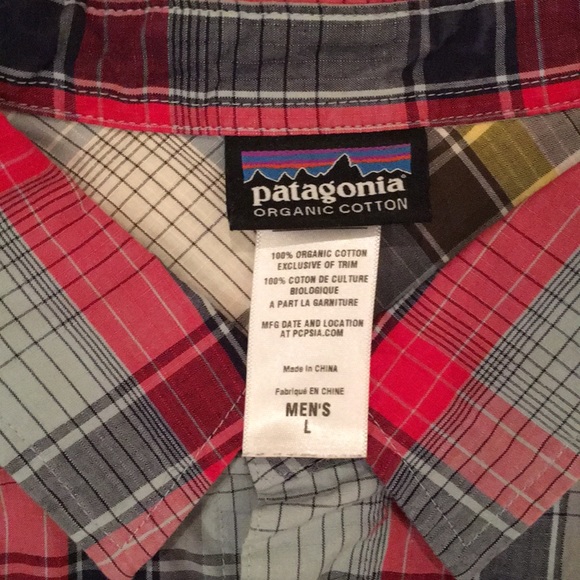 Patagonia plaid shirt sleeve, button down shirt - Picture 2 of 3